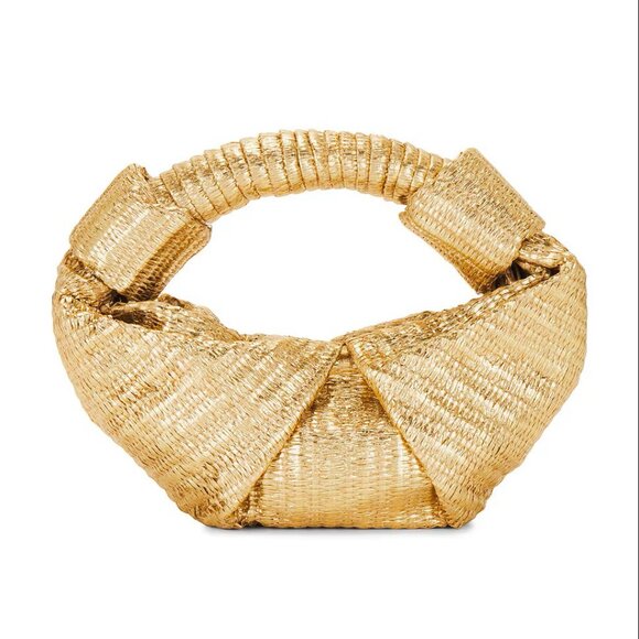 Simon Miller Handbags - SIMONMILLER | Metallic Raffia Lopsy Bag